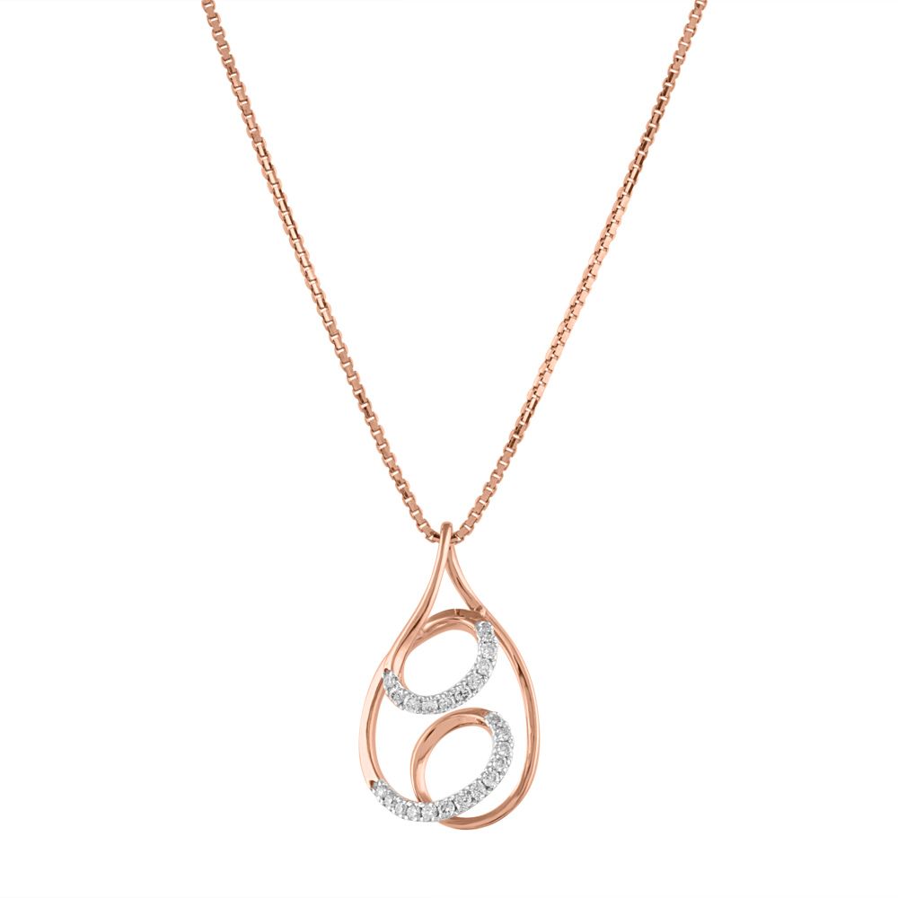 Breathtaking Swirl Design Diamond Pendant Set-Diamond-OSP24E27-D900X0C