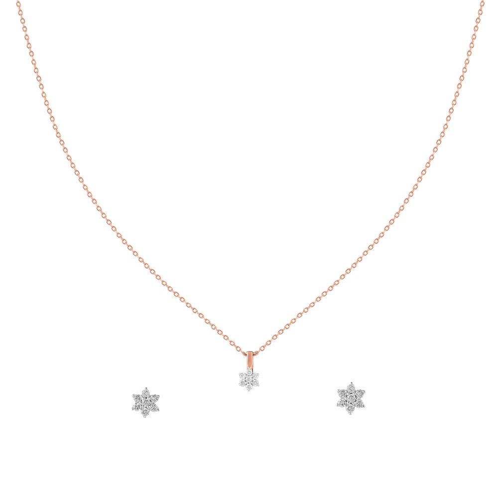 Alluring Nakshatra Design Diamond Pendant Set-All Jewellery-OSP24E34-D900X0C