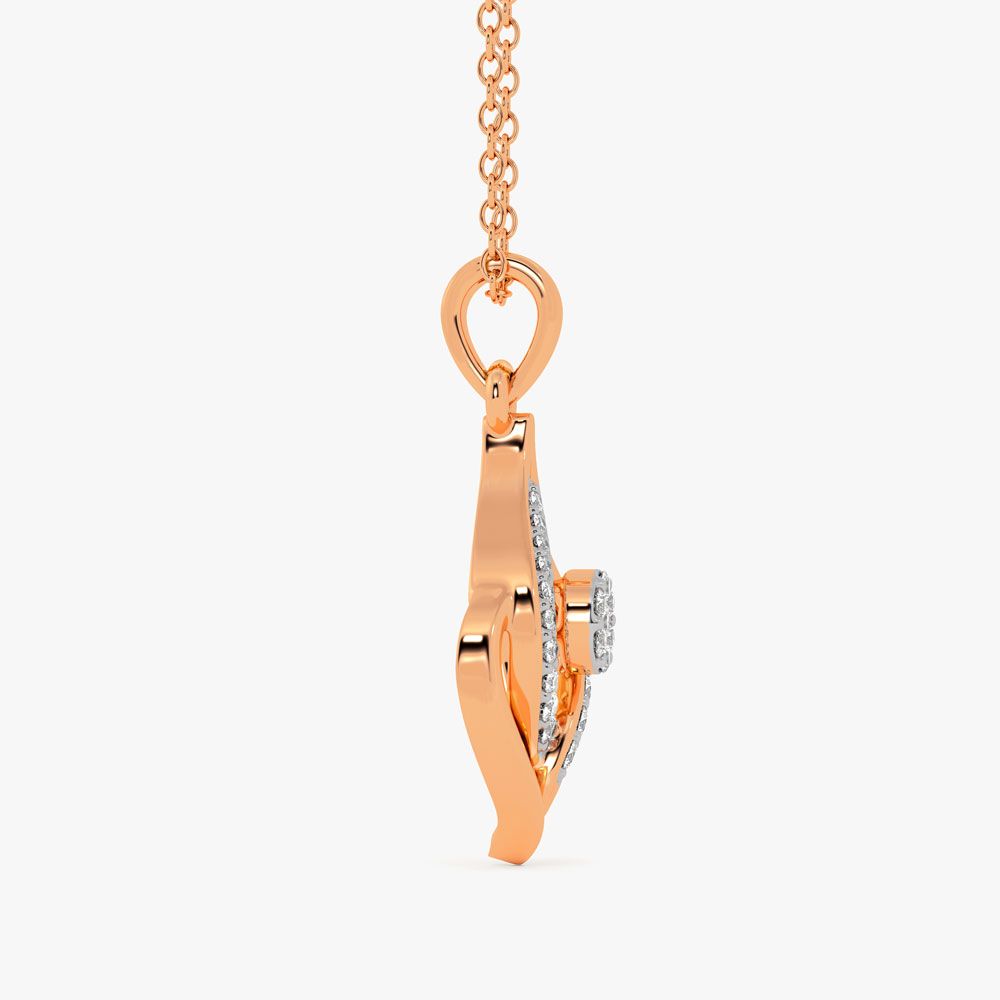 Twinkle Drop Diamond Pendant-Pendants-OPS24E45-D900X0C