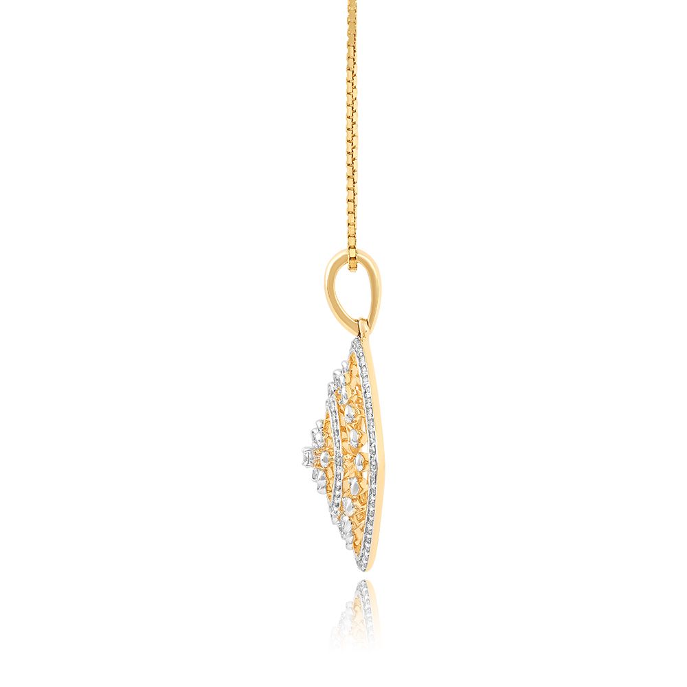 Pushp Dazzling Diamond Pendant Set-All Jewellery-OSP24E54-D400R0B