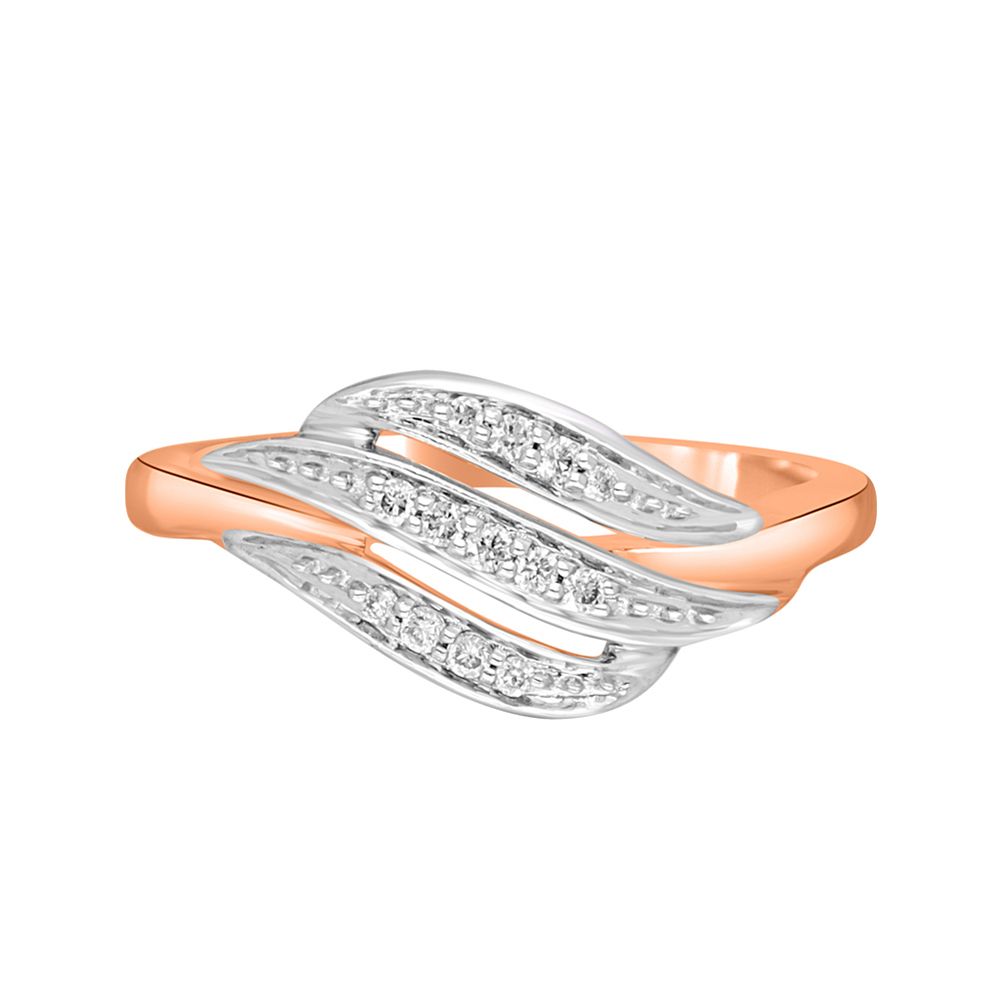 Elegant Finger Ring in 18KT Rose Gold-Rings-ORG10057