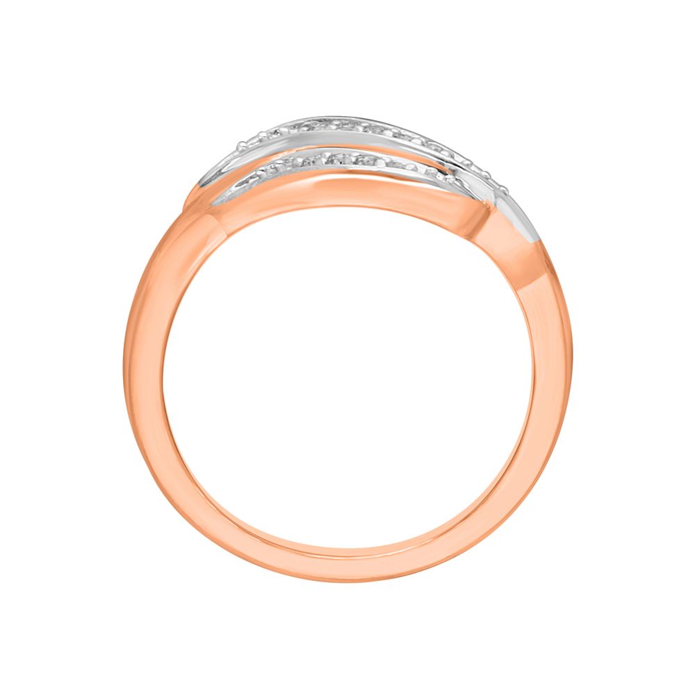 Elegant Finger Ring in 18KT Rose Gold-Rings-ORG10057