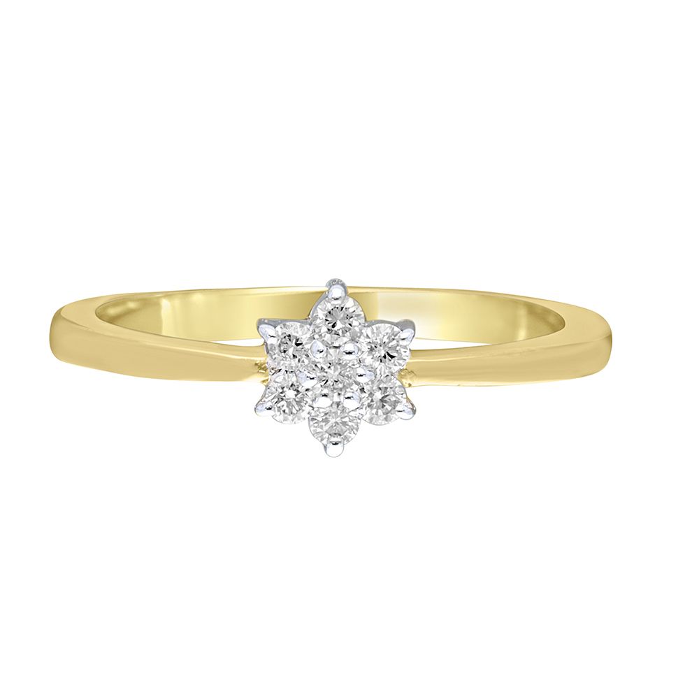 Precious Floral Diamond Finger Ring-Rings-ORG10118