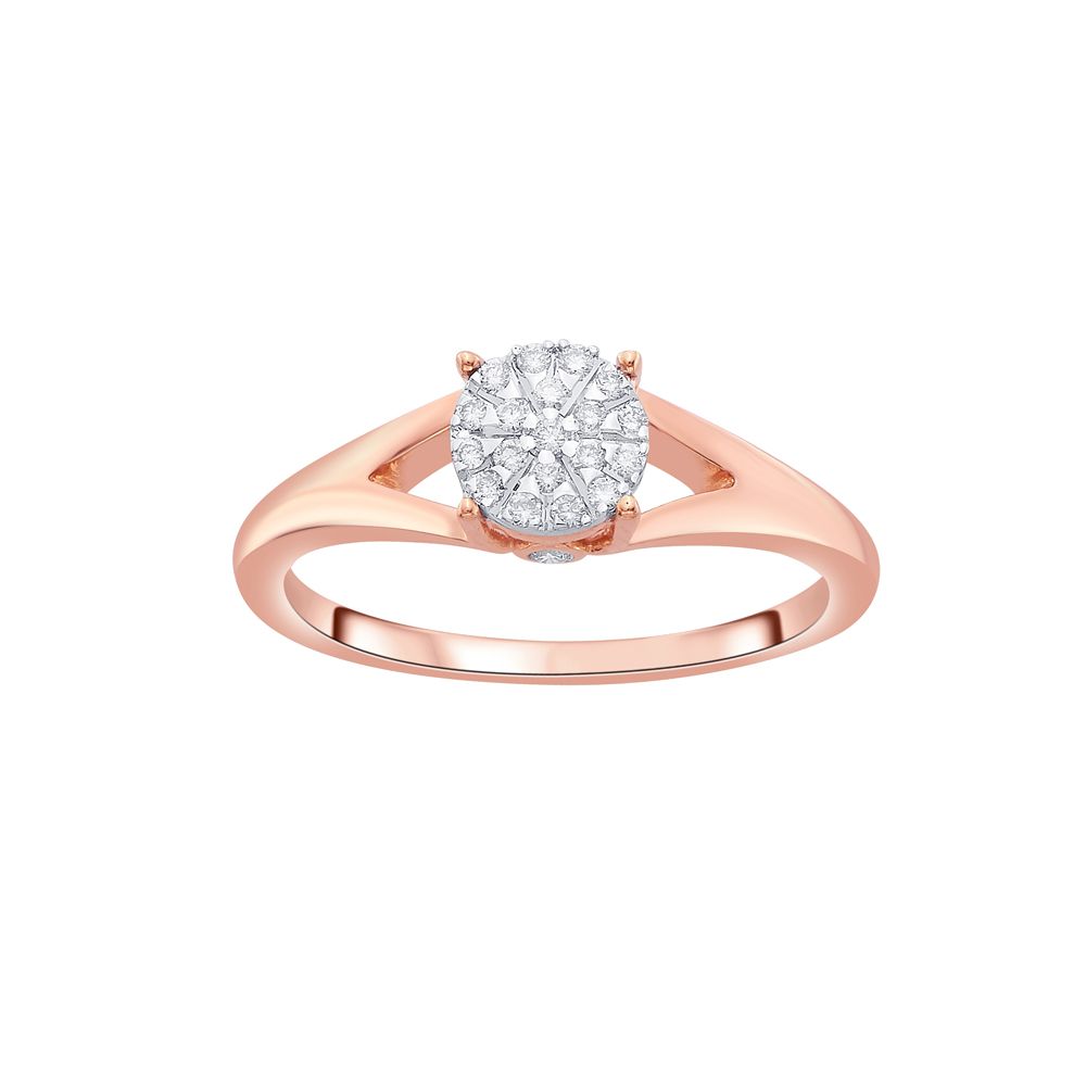 Sophisticated Diamond Finger Ring-Rings-ORG12107