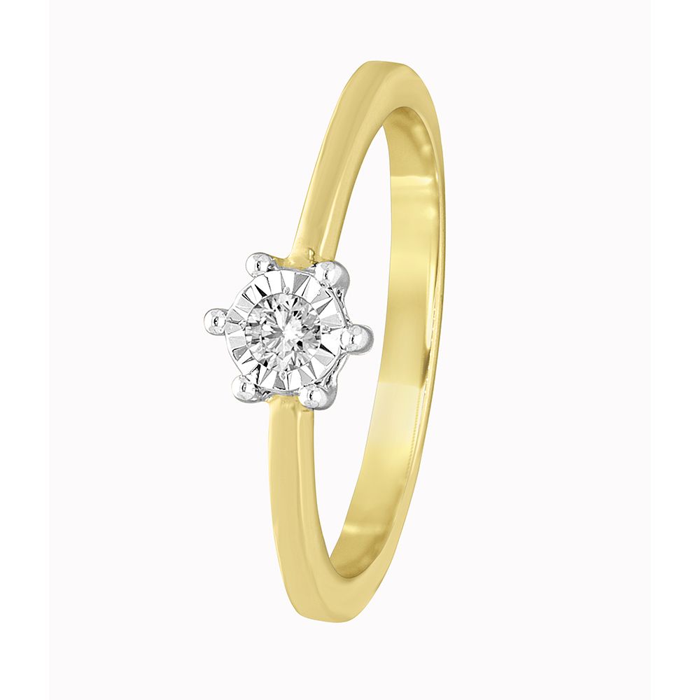 Buy Captivating Diamond Ring in 14KT Yellow Gold ORG13016 Online