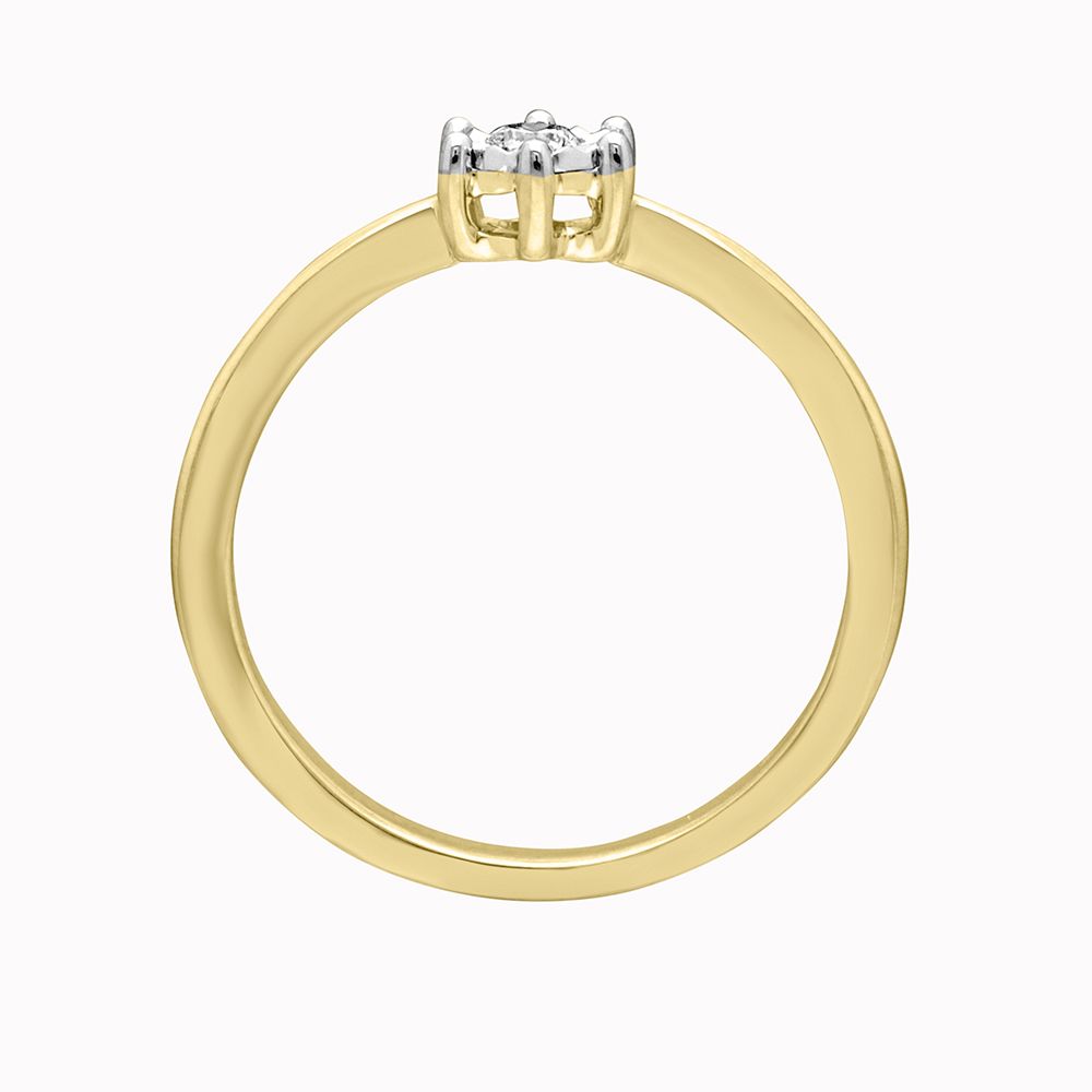 Captivating Diamond Ring in 14KT Yellow Gold-Rings-ORG13016