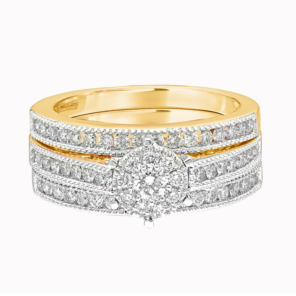 Circular Finger Ring in Yellow Gold-Rings-ORG14007