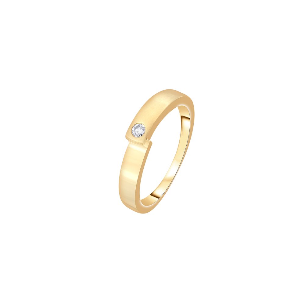 Elegant 14KT Yellow Gold Ring-Rings-ORG14038