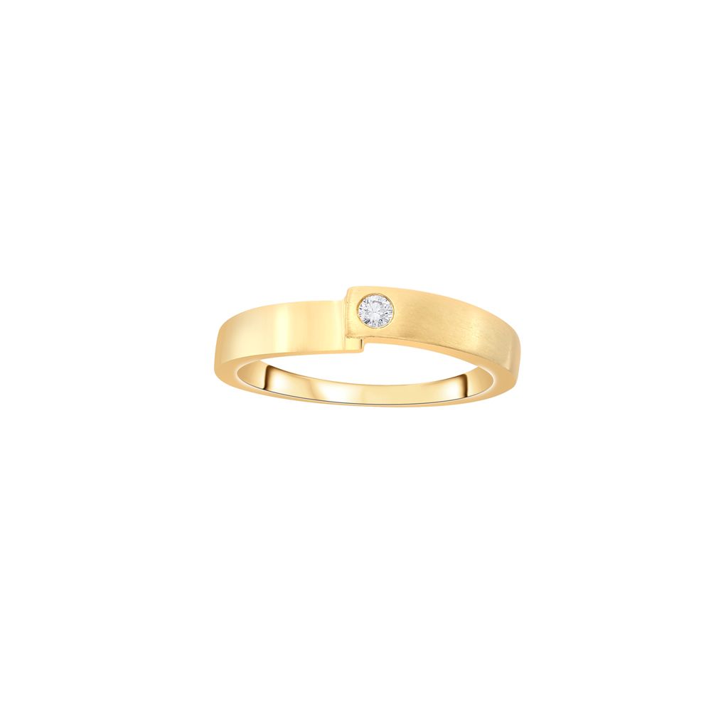 Elegant 14KT Yellow Gold Ring-Rings-ORG14038