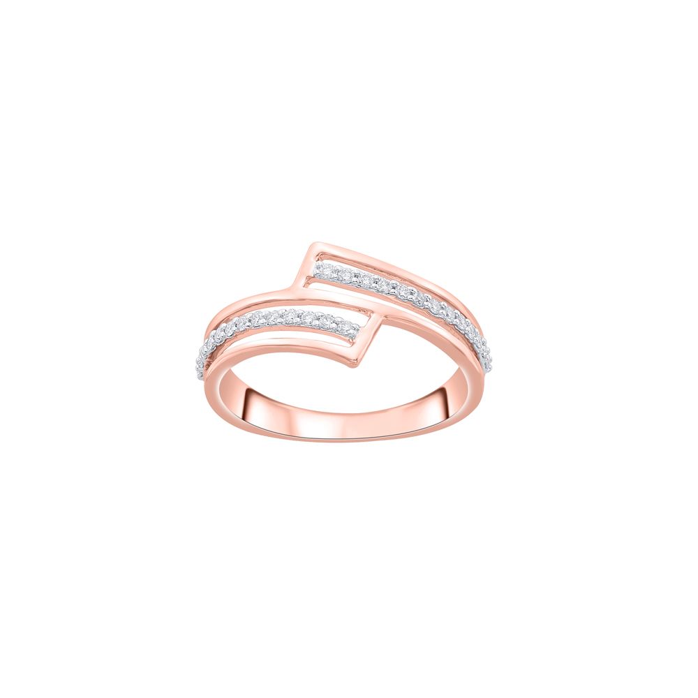 Beautiful Diamond Ring in 14KT Rose Gold-Rings-ORG14047
