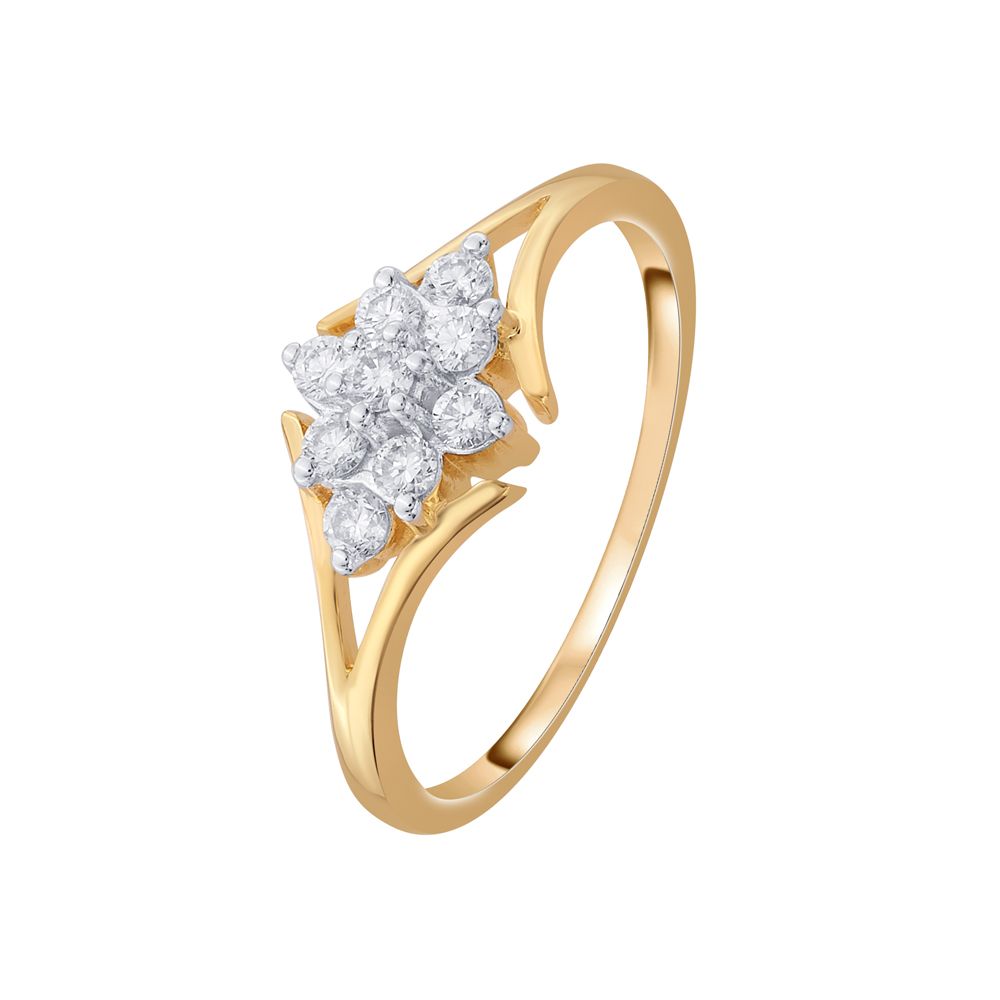 Floral Ring in 18KT Yellow Gold-Rings-ORG16312