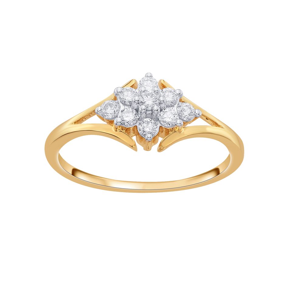 Floral Ring in 18KT Yellow Gold-Rings-ORG16312