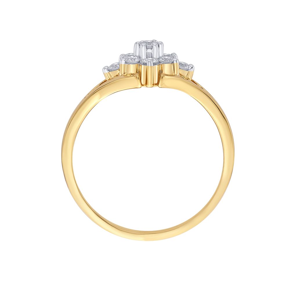 Floral Ring in 18KT Yellow Gold-Rings-ORG16312