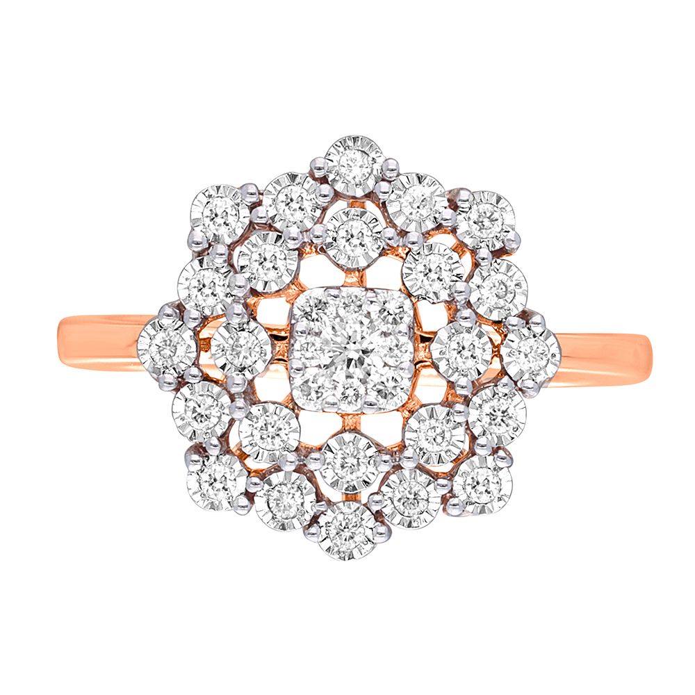 Eyecatching Rose Gold Finger Ring-Rings-ORG16450