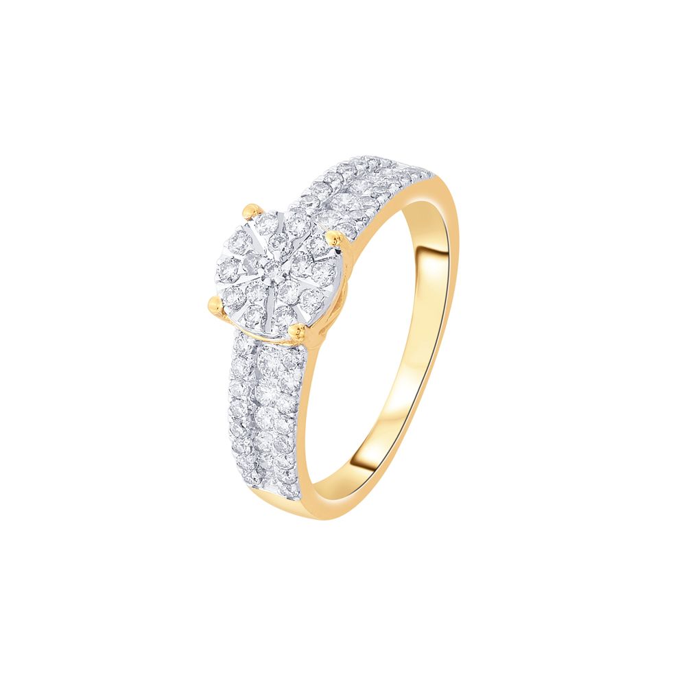 Glitzy Diamond Finger Ring-Rings-ORG17826-D400XFC
