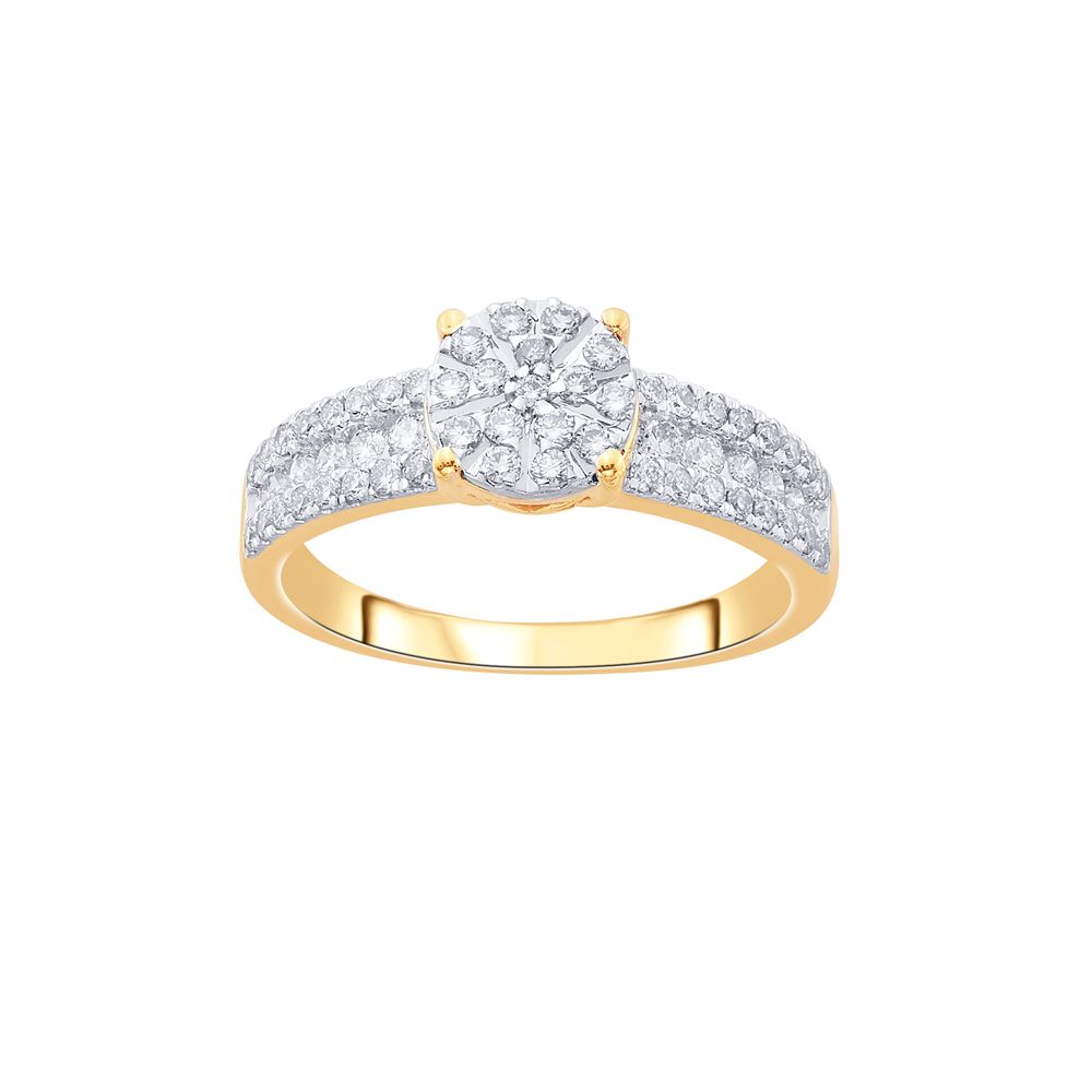 Glitzy Diamond Finger Ring-Rings-ORG17826-D400XFC