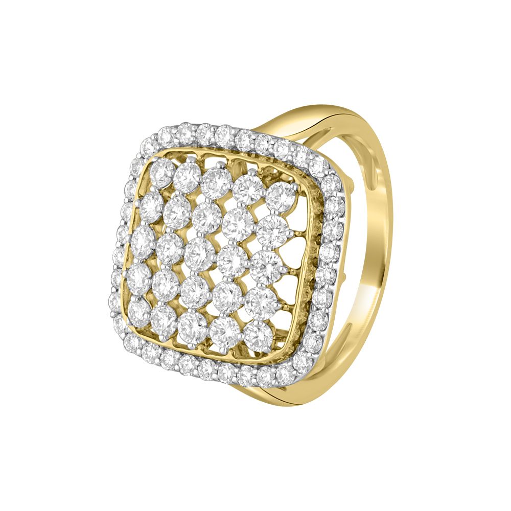 Square Ring in 14KT Rose Gold-Rings-ORG18066