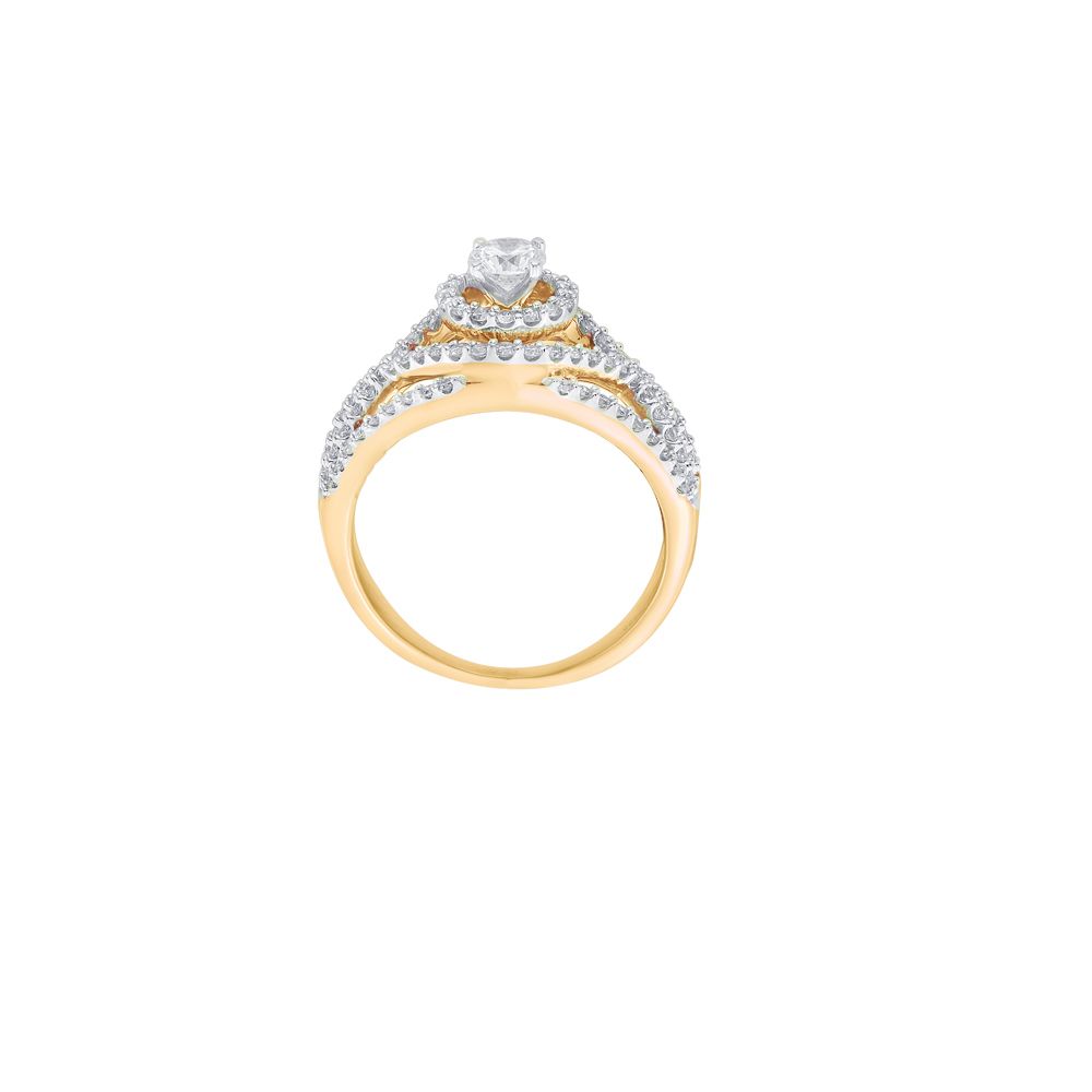 Dazzling Finger Ring in 18KT Yellow Gold-Rings-ORG18070