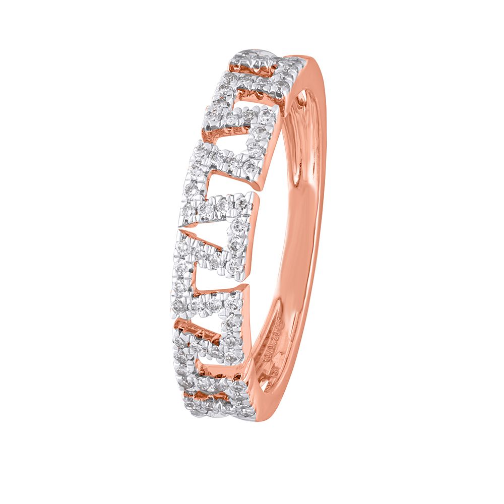 Stylish 18KT Rose Gold Ring-Rings-ORG18078
