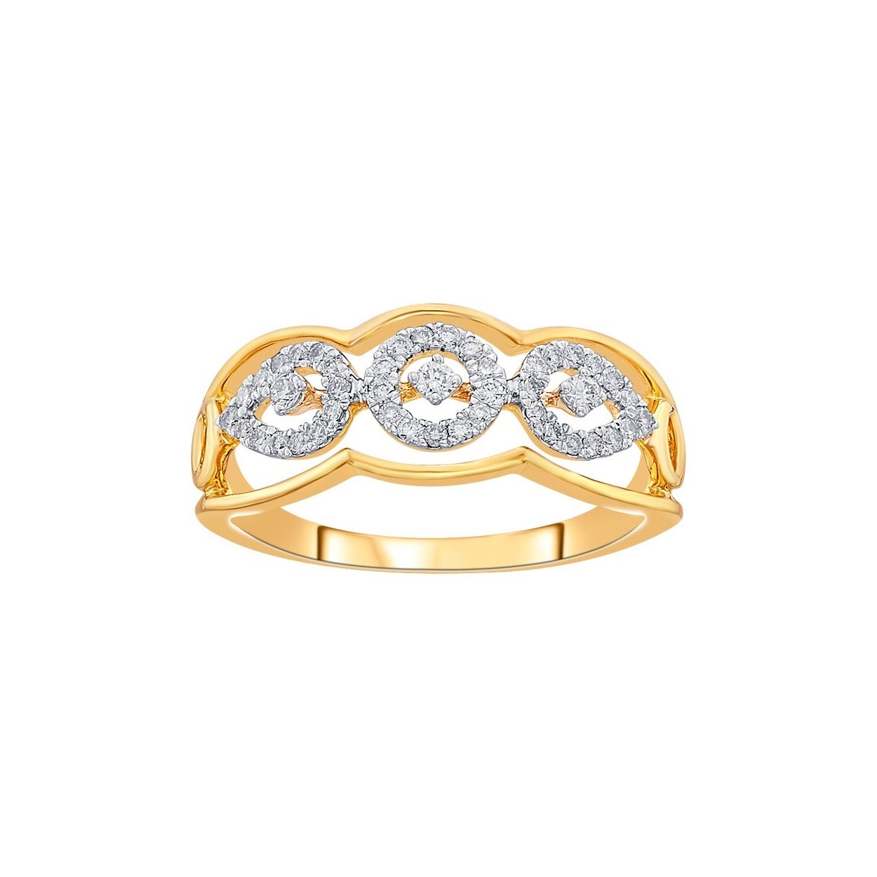 Stunning Gold and Diamond Ring-Rings-ORG18079