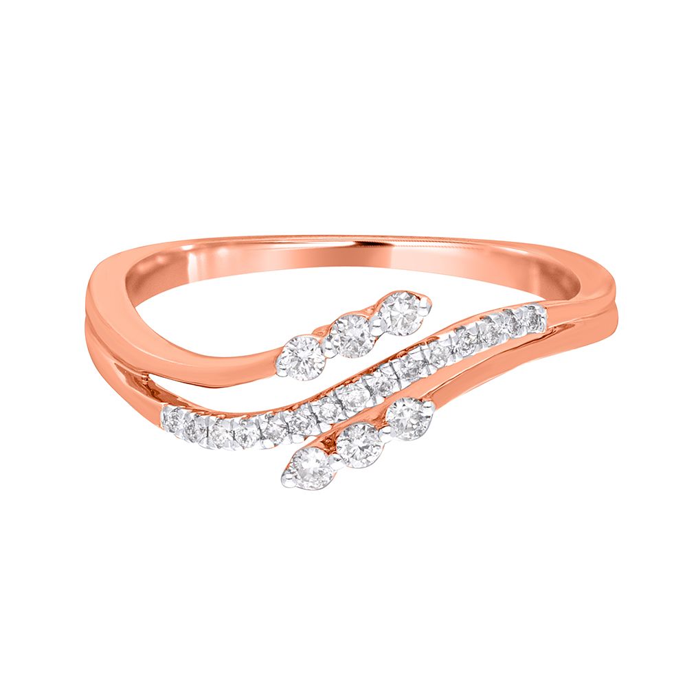 Gleaming 14KT Rose Gold Ring-Rings-ORG18081