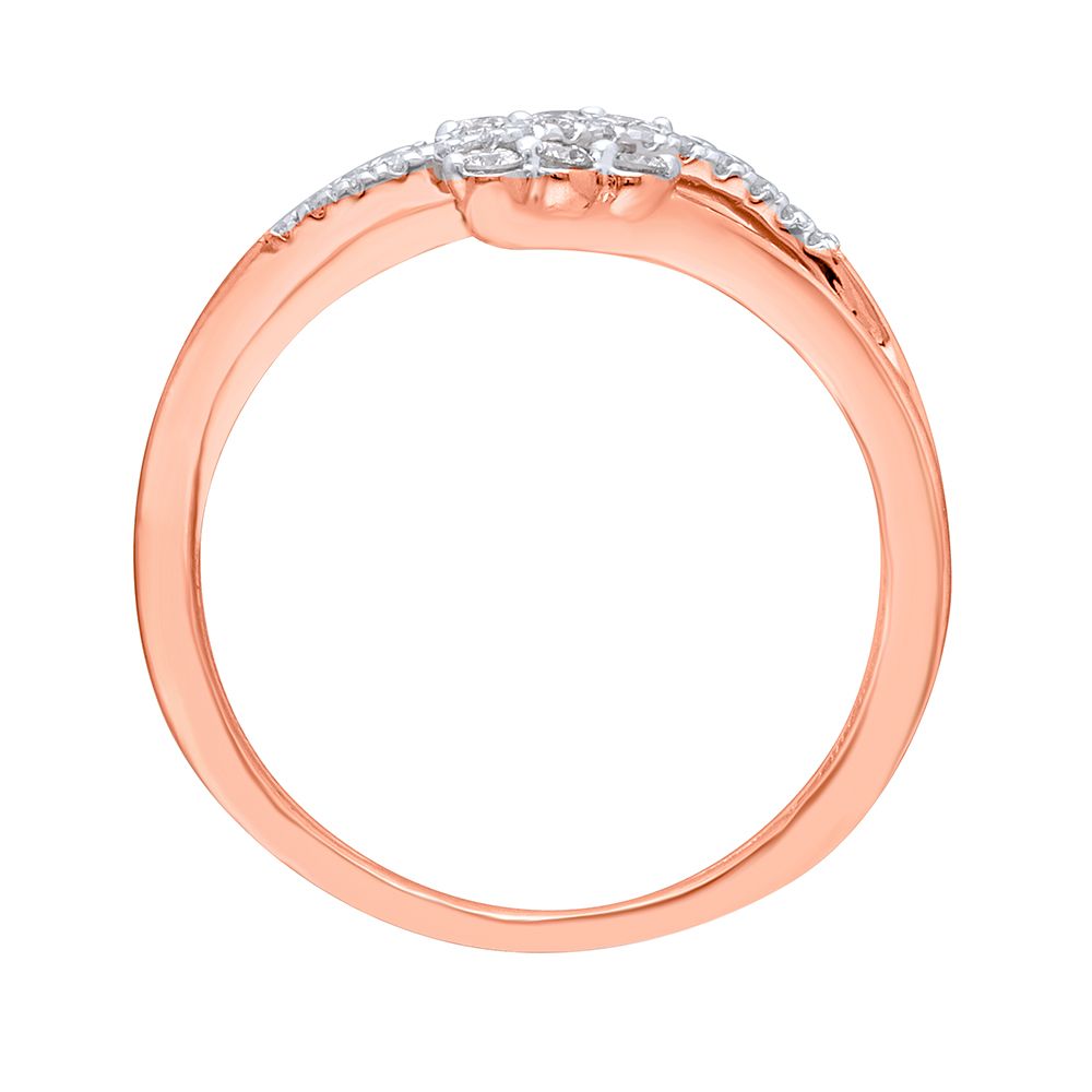 Gleaming 14KT Rose Gold Ring-Rings-ORG18081