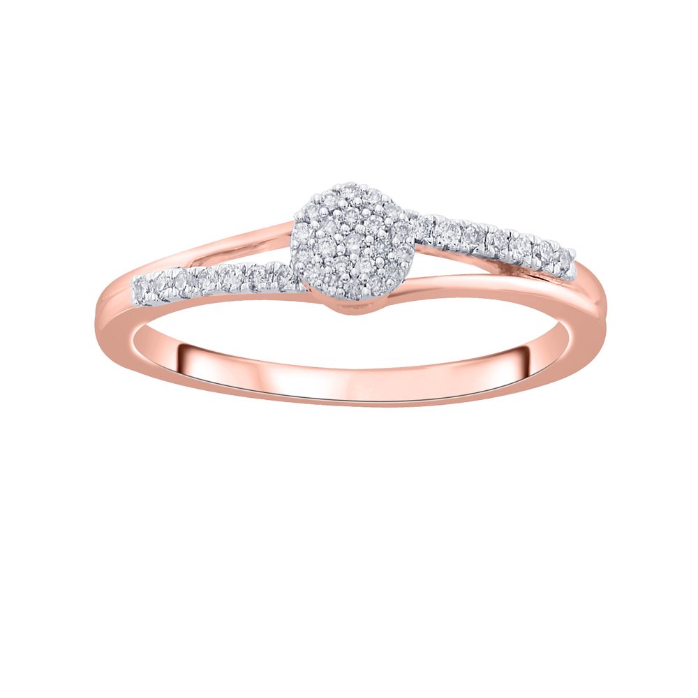 Dazzling Rose Gold Finger Ring-Rings-ORG18091