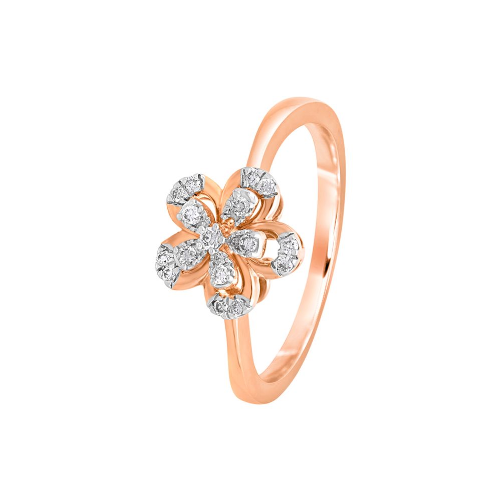 Enchanting Finger Ring in Rose Gold-Rings-ORG18103-D400XFB
