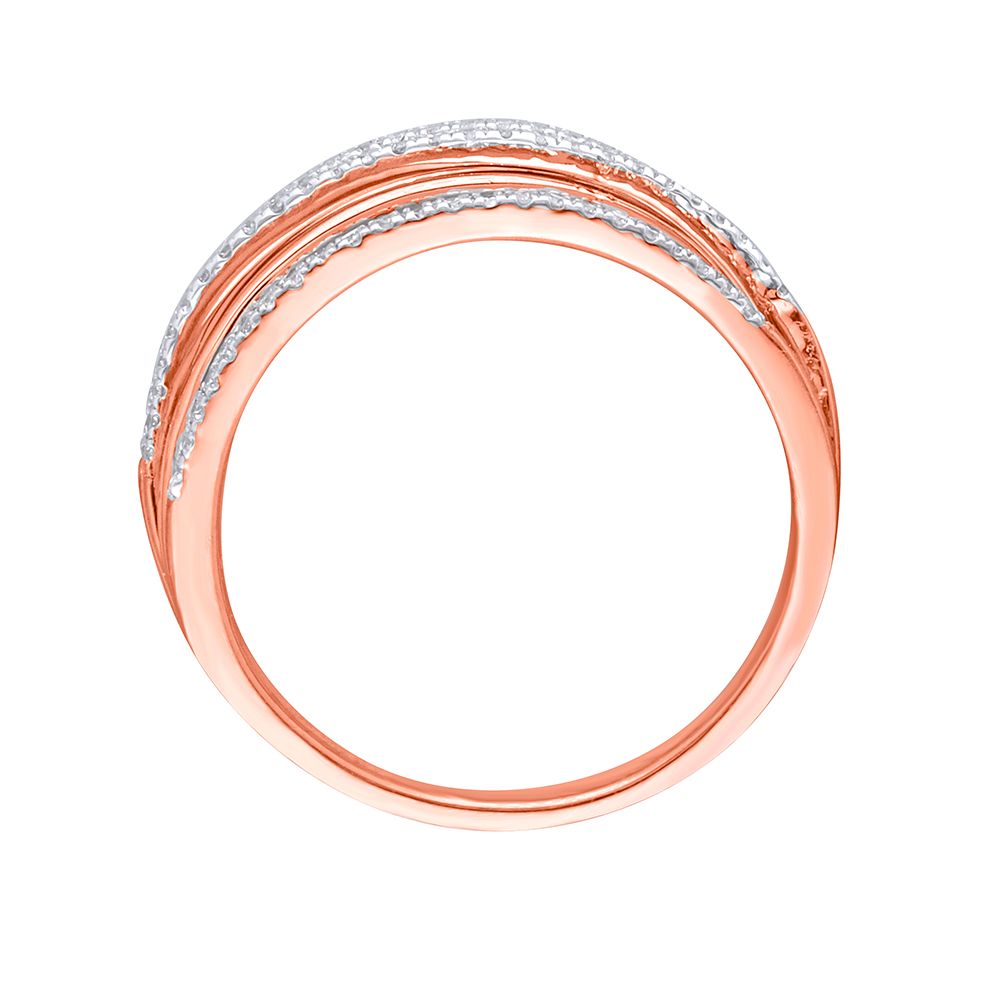 Dazzling Diamond Spiral Finger Ring-Rings-ORG18107