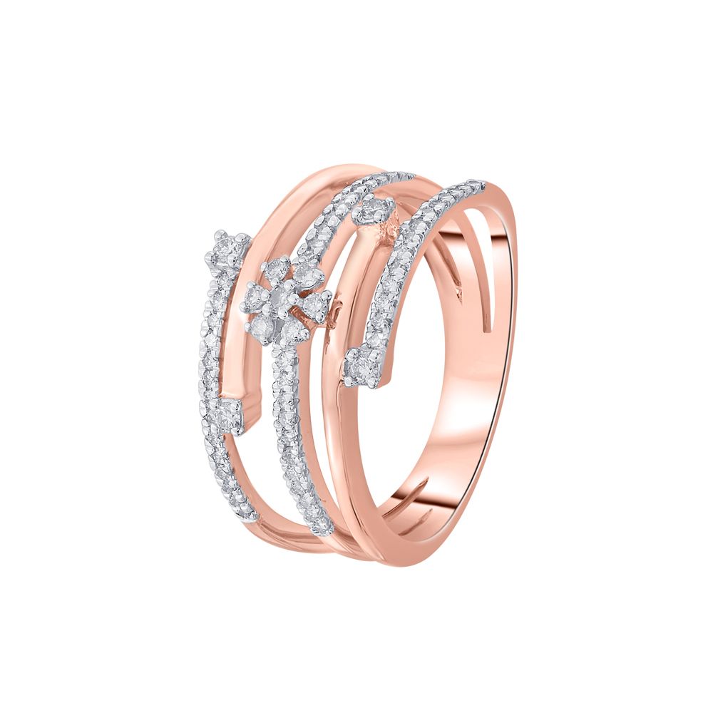 Exceptional Rose Gold Ring With Diamonds-Rings-ORG18117