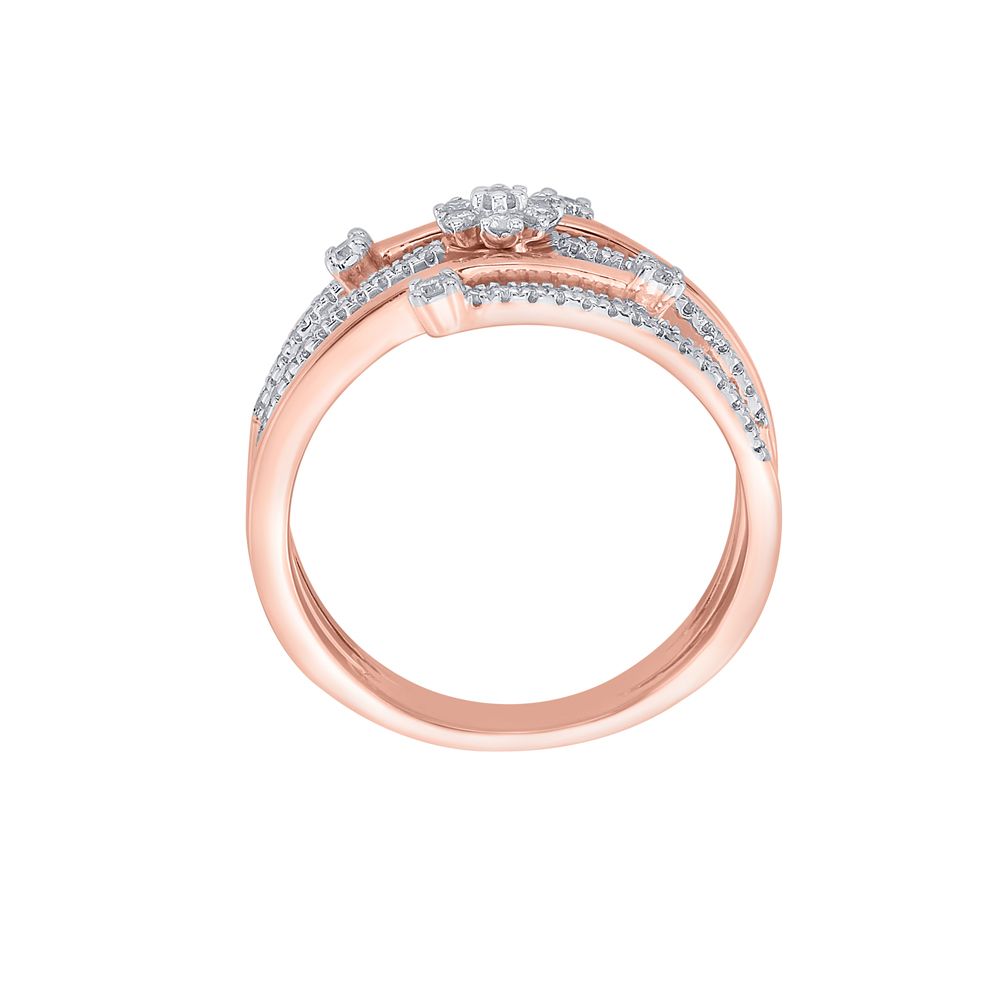Exceptional Rose Gold Ring With Diamonds-Rings-ORG18117
