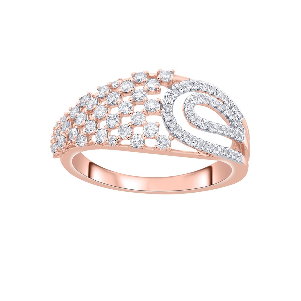 Exquisite Rose Gold and Diamond Ring-Rings-ORG18120