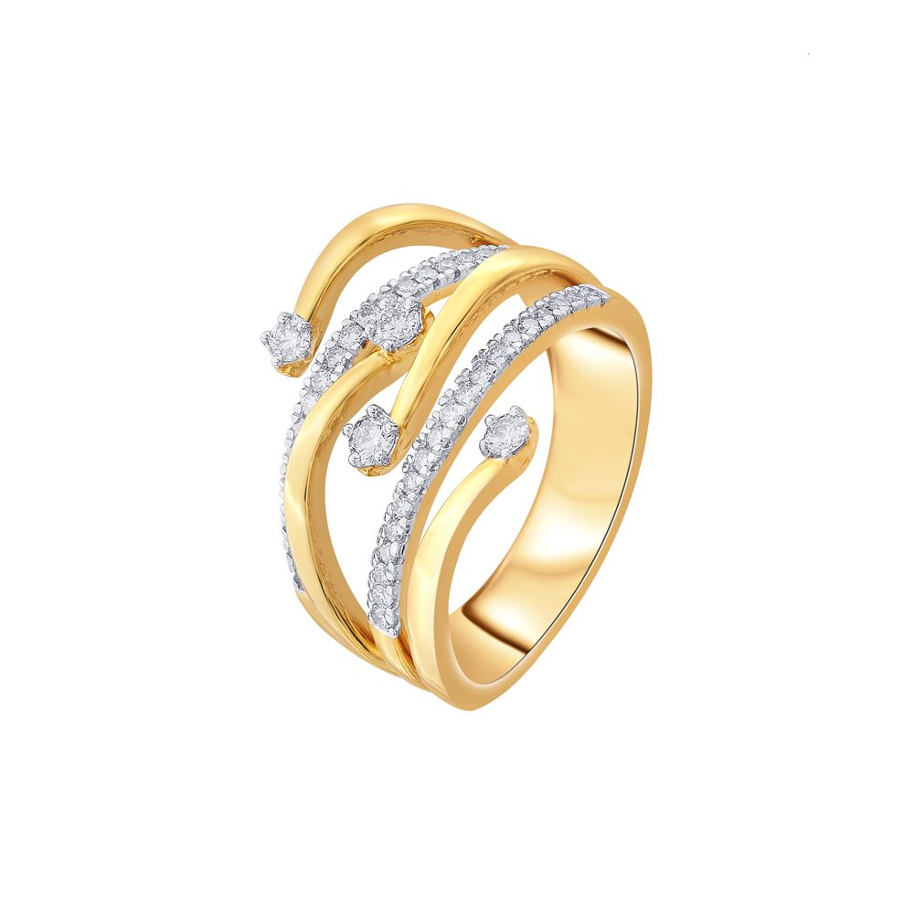 Circular Diamond Finger Ring-Rings-ORG18130