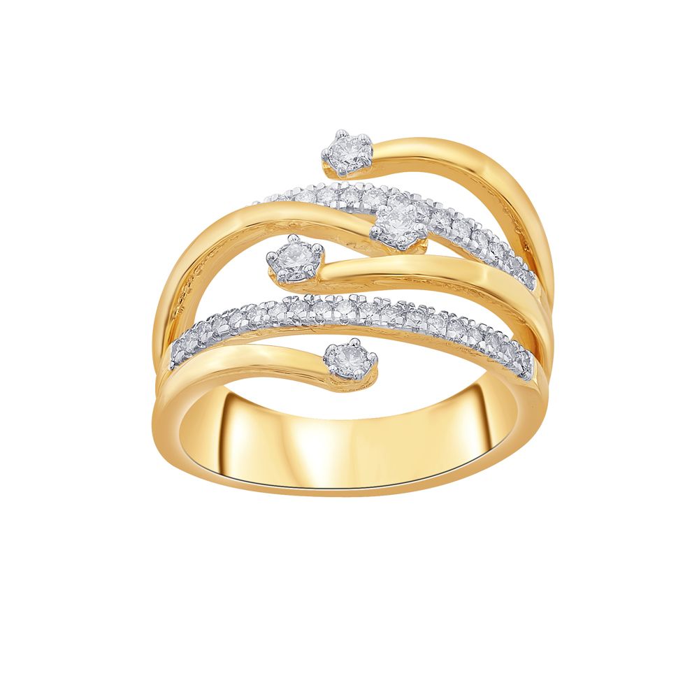 Circular Diamond Finger Ring-Rings-ORG18130