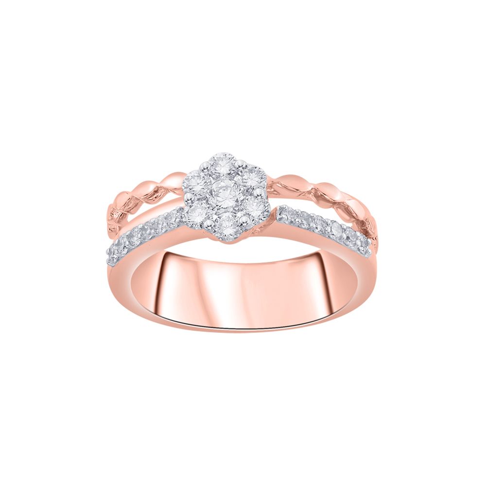 Glamorous Rose Gold Ring-Rings-ORG18142