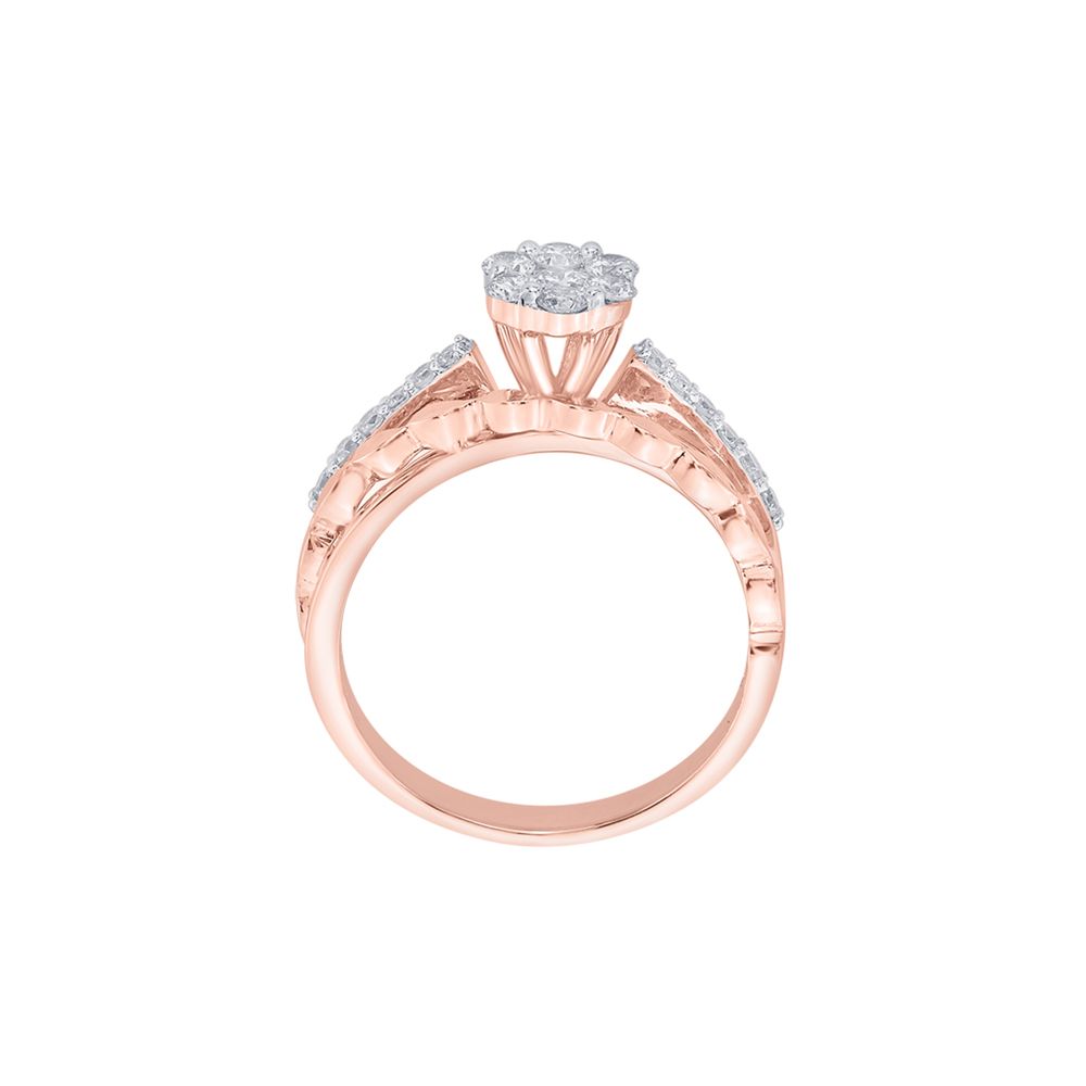 Glamorous Rose Gold Ring-Rings-ORG18142