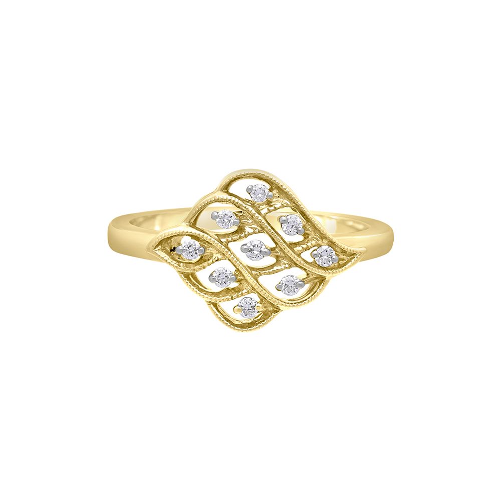 Charming Yellow Gold Finger Ring-Rings-ORG19040