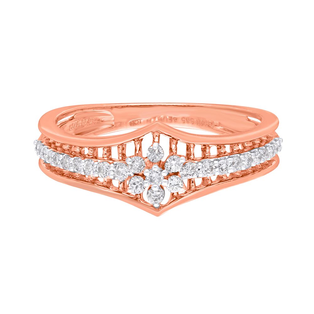 Captivating Diamond Finger Ring-Rings-ORG19056