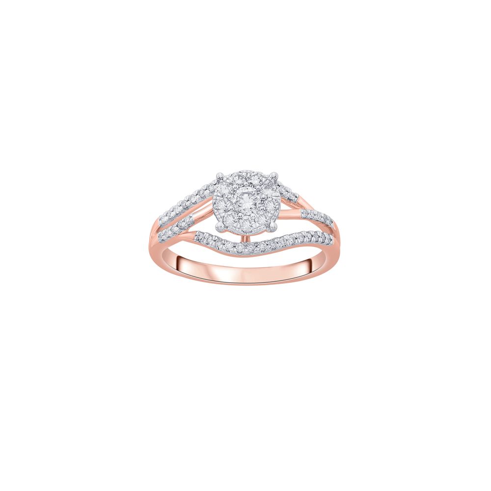 Finger Ring in 14KT Rose Gold-Rings-ORG19066