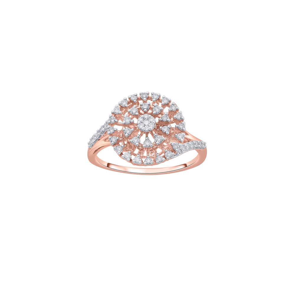 Round Diamond Finger Ring-Rings-ORG19073