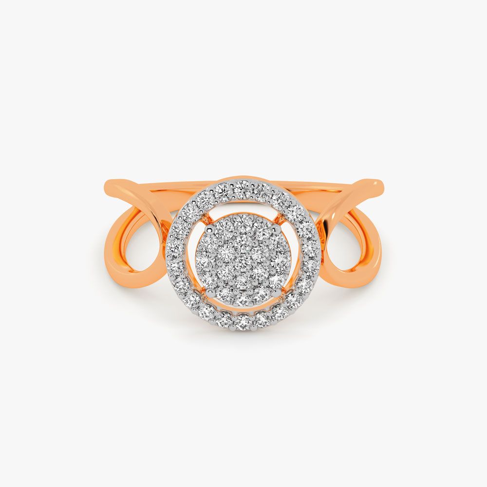Dazzling Diamond in Yellow Gold-Rings-ORG19086