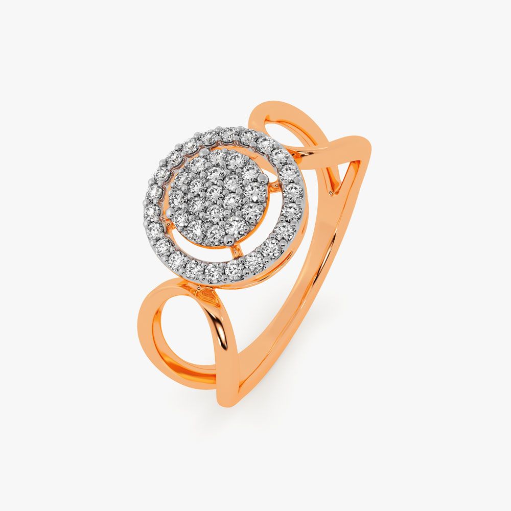Dazzling Diamond in Yellow Gold-Rings-ORG19086