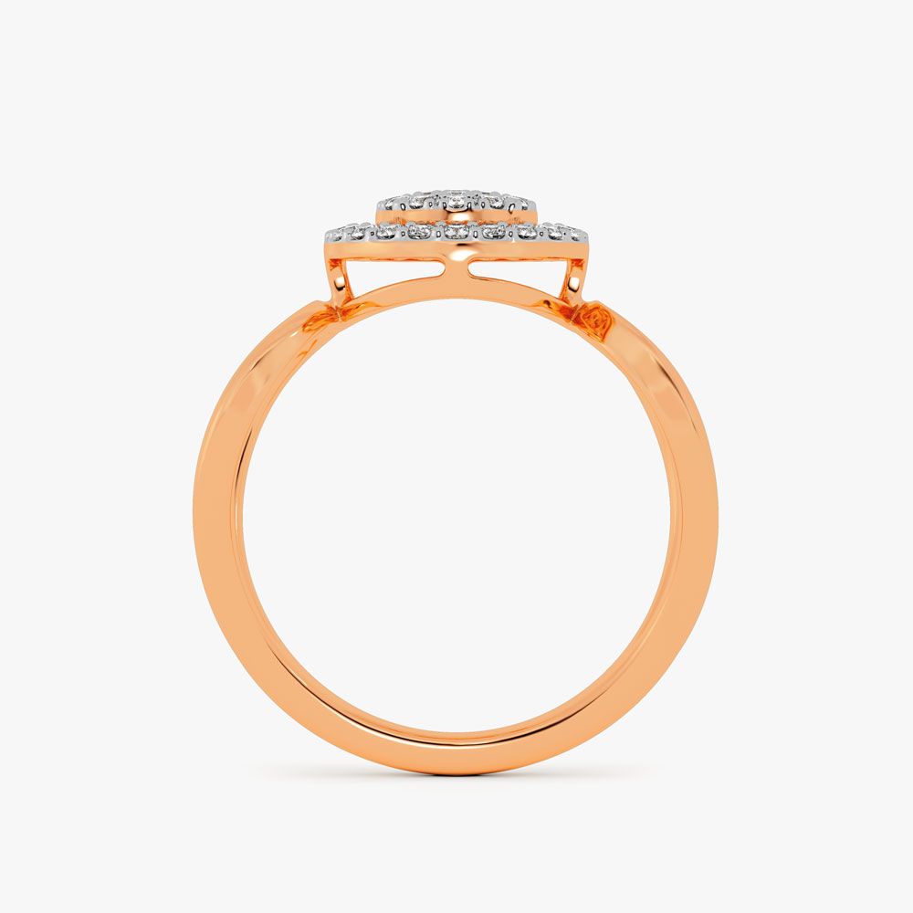 Dazzling Diamond in Yellow Gold-Rings-ORG19086