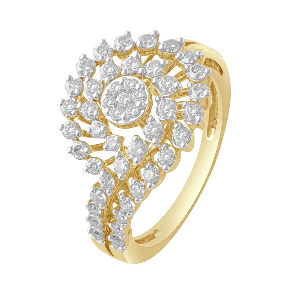 Stunning Rose Gold and Diamond  Finger Ring-Rings-ORG19094