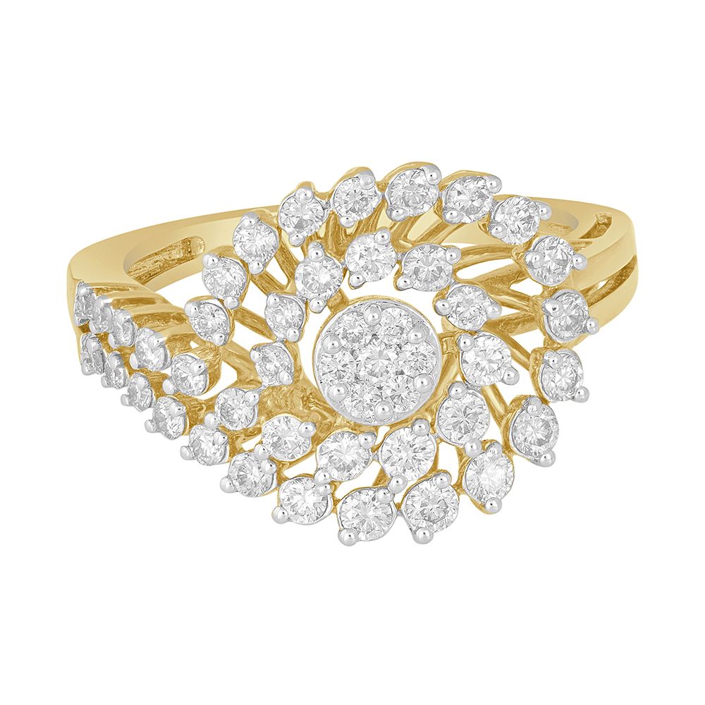 Stunning Rose Gold and Diamond  Finger Ring-Rings-ORG19094