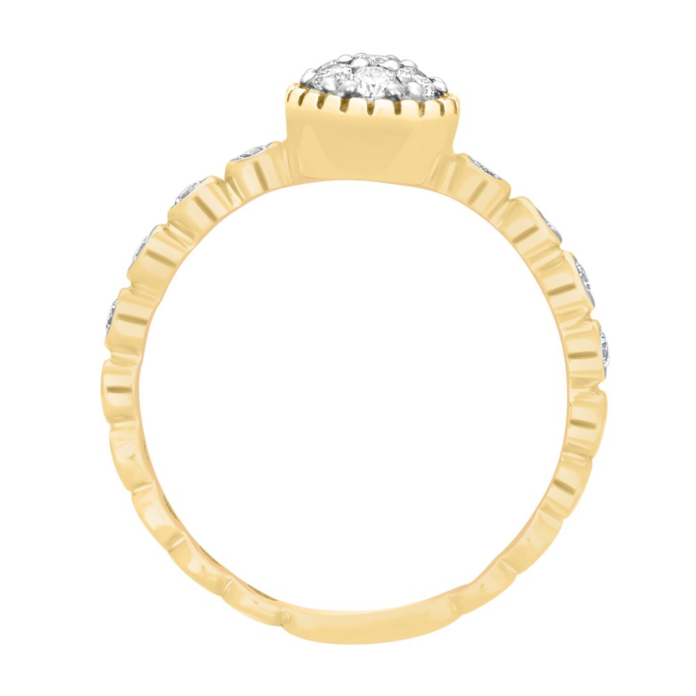 Polished Diamond and Gold Ring-Rings-ORG19099-D200RFB