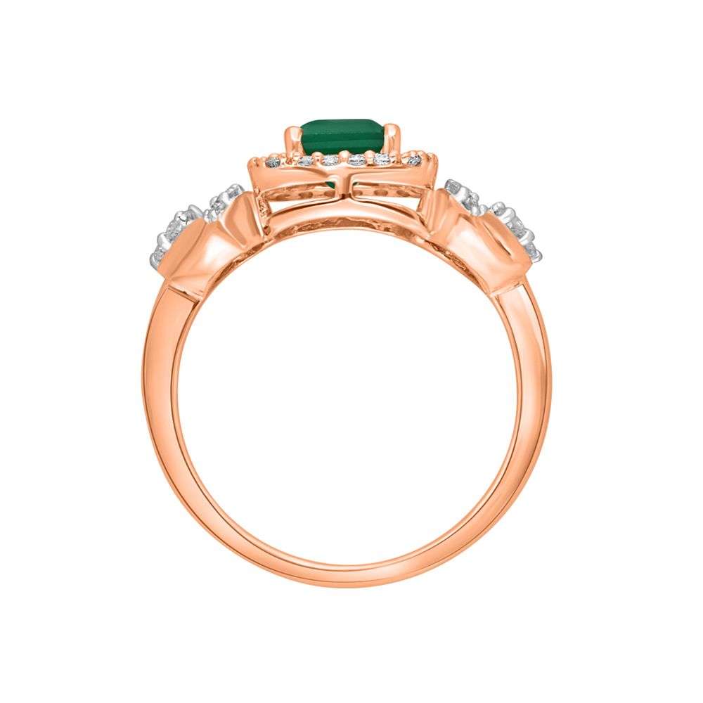Exquisite Rose Gold and Diamond Finger Ring-Rings-ORG19110