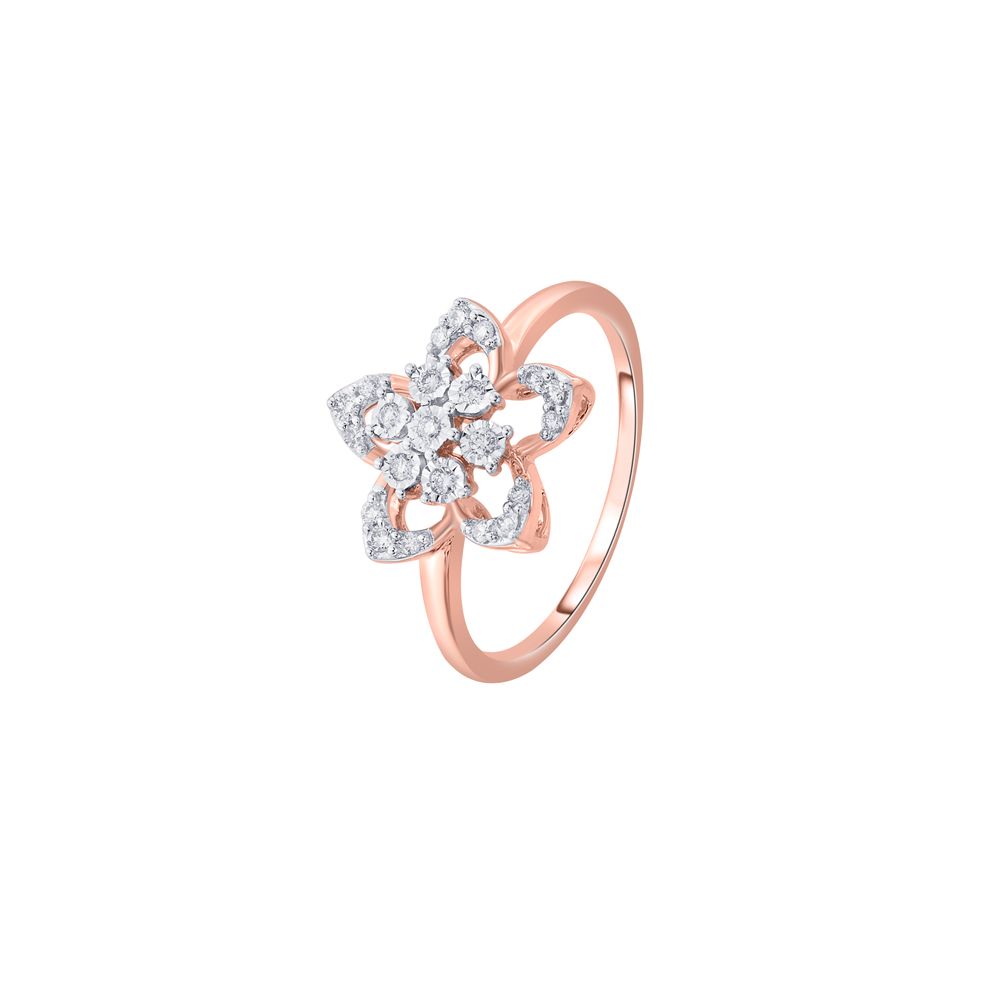 Petalled Diamond Ring-Rings-ORG20055