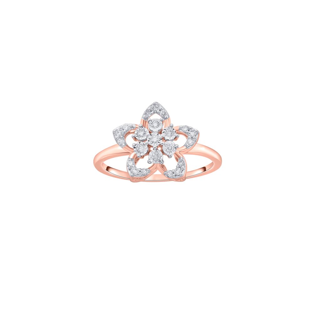 Petalled Diamond Ring-Rings-ORG20055