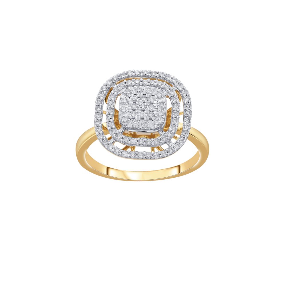 Yellow Gold and Diamond Ring-Rings-ORG20056